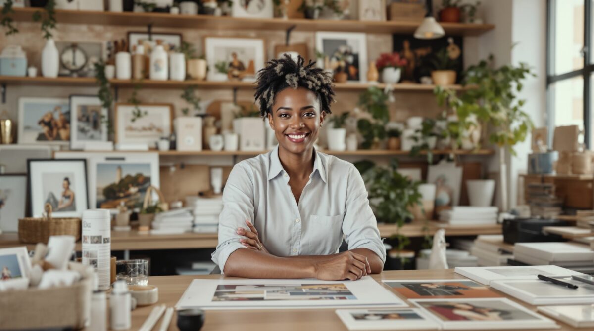 Print shop workflow showing how artwork can generate income through licensing and reproduced products